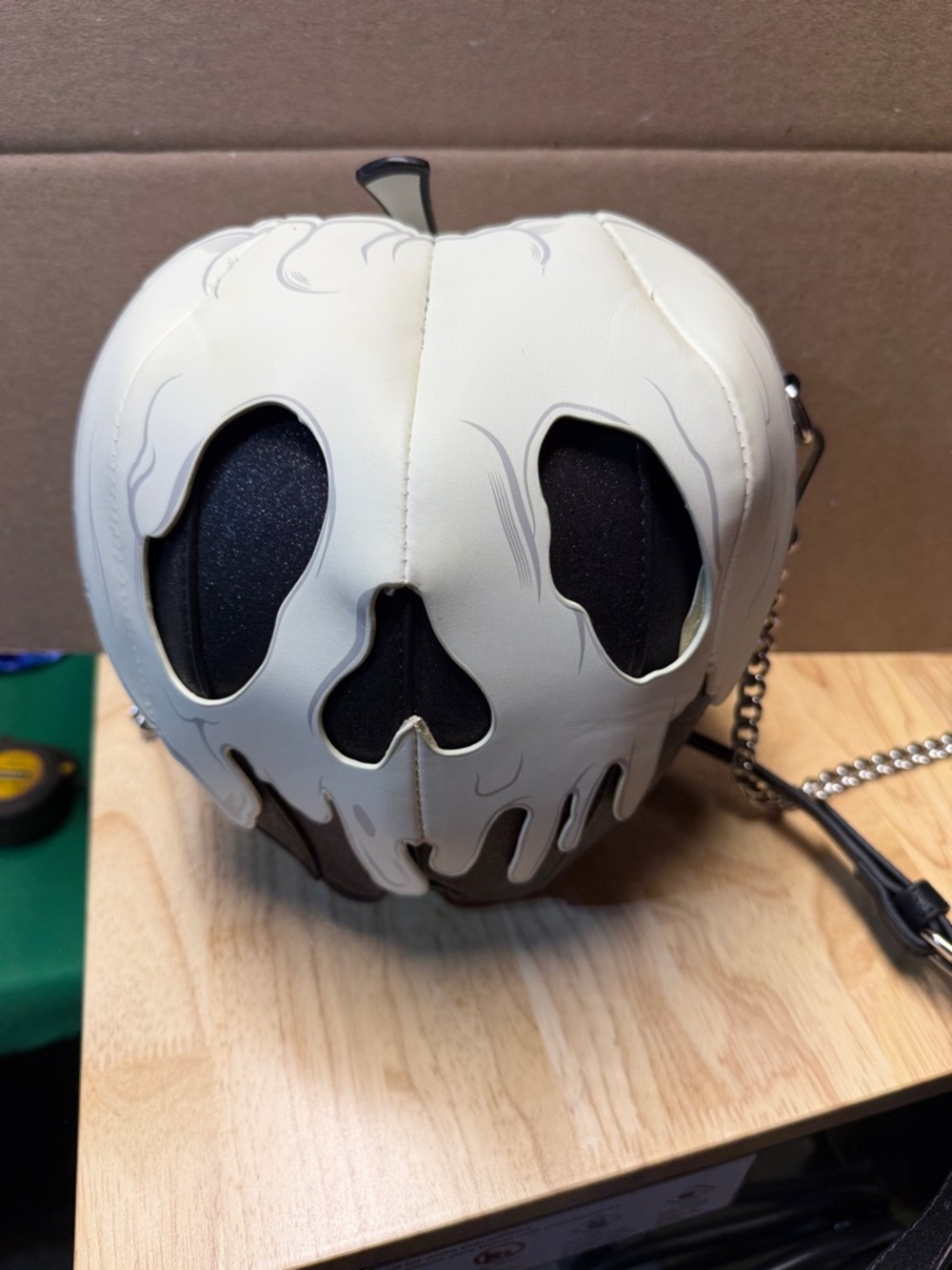 Loungefly White and Black Poison Apple Crossbody Bag